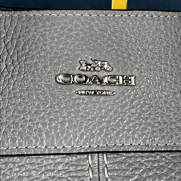 Coach F28997 Lexy Pebble Leather Shoulder Bag - Grey Birch EUC - Picture 6 of 14